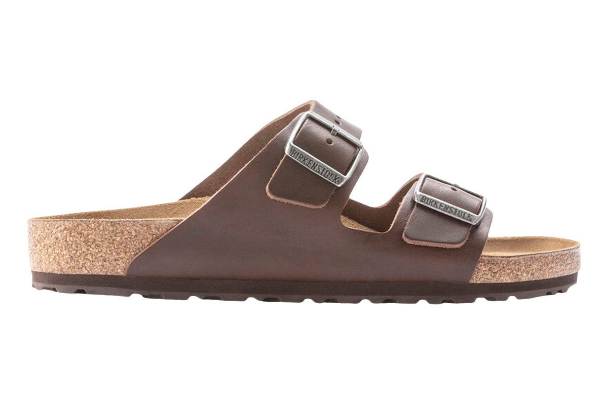 Birkenstock Arizona R Vintage Wood Black Natural Leather Mens