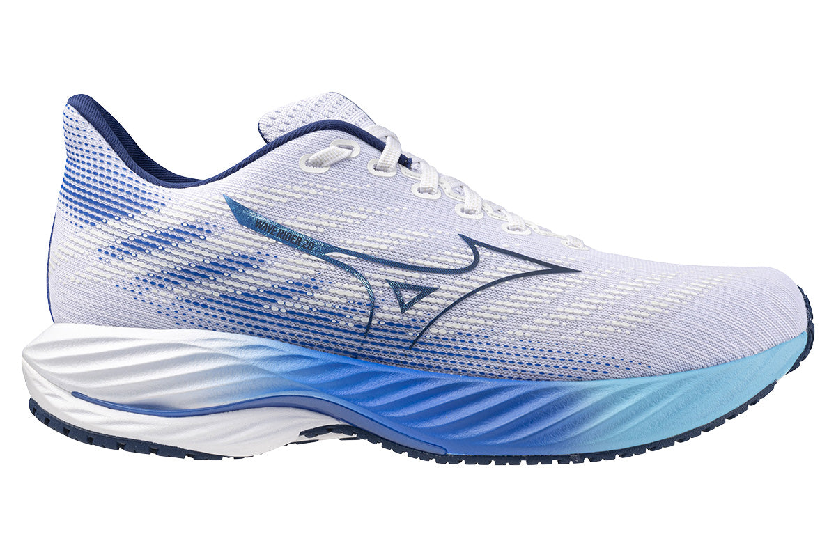 Mizuno Wave Rider 28 D Mizuno Snow White/Frosty Green/Black Mens