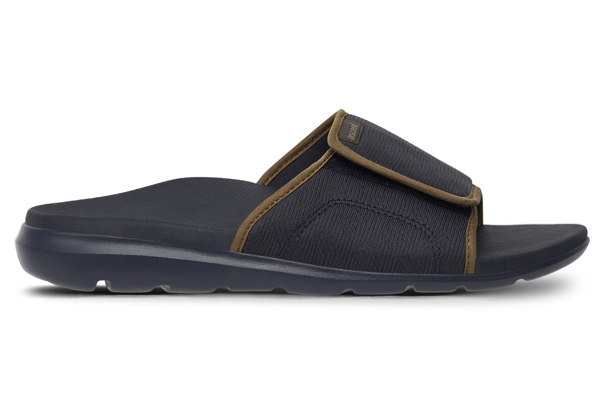 Ascent Groove Slider Navy/Camel Mens