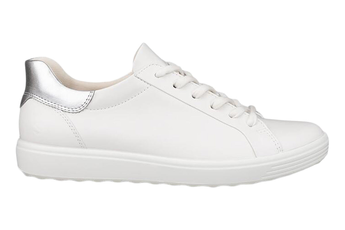 Ecco Soft 7 White/Pure Silver Womens
